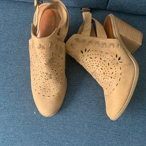 Boho Detail Laser Cut Booties